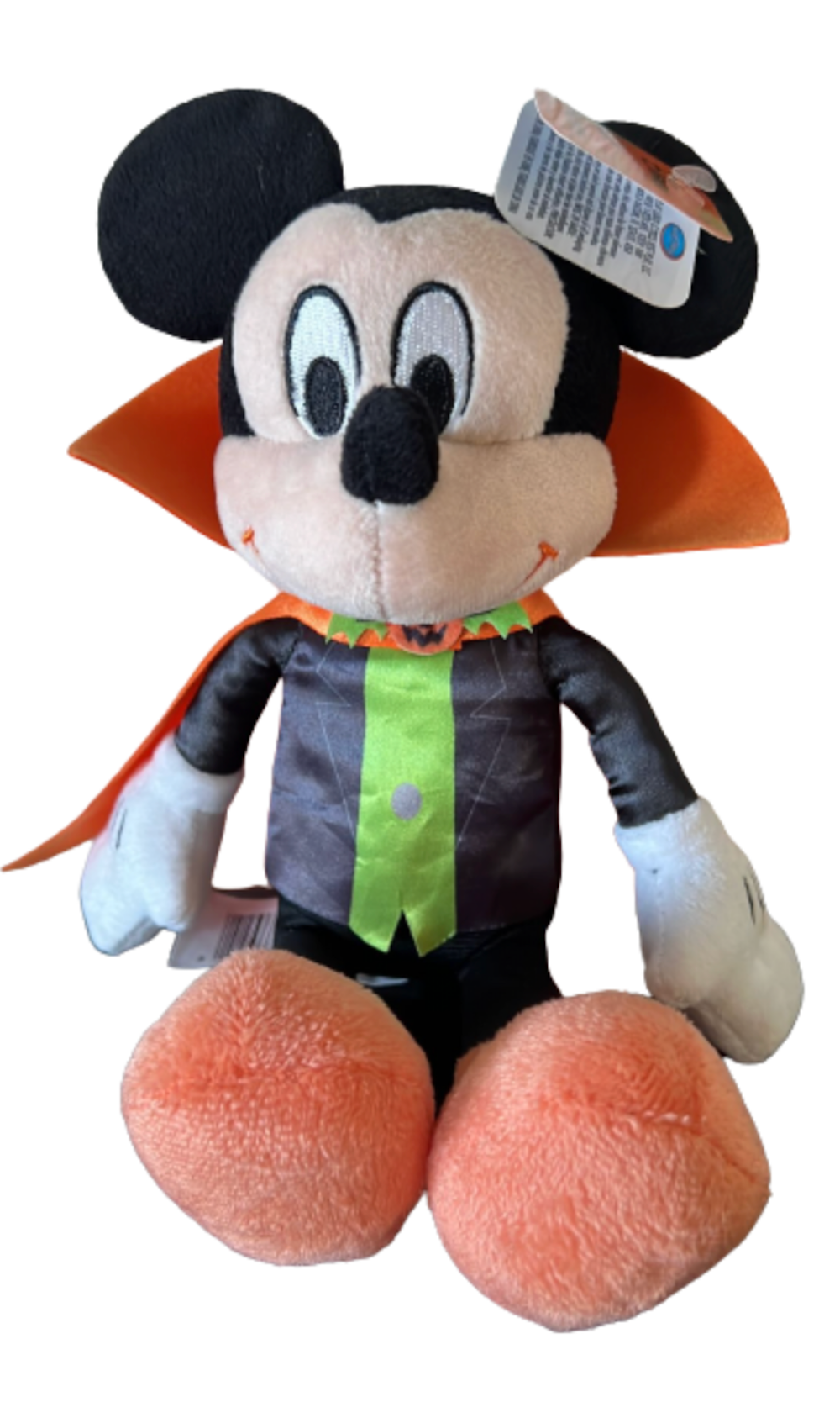 Disney Halloween Mickey with Vampire Costume Plush New with Tags