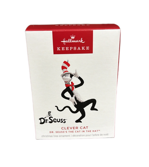 Hallmark Dr. Seuss's Cat in the Hat Clever Cat Christmas Ornament New With Box