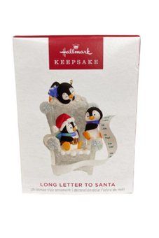 Hallmark 2023 Keepsake Long Letter to Santa Penguin Christmas Ornament New w Box