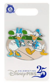 Disney Parks Donald And Daisy Duck Meet To Pin Trade Pin New With Card