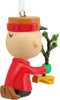 Hallmark Peanuts Charlie Brown Kneeling with Tree Christmas Ornament New W Box