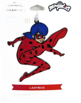 Hallmark Only at Walmart ZAG Miraculous LADYBUG Metal Christmas Ornament New
