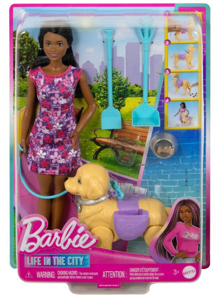 Barbie walk & potty pup outlet
