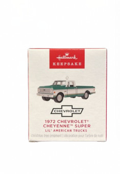 Hallmark 2024 Keepsake Mini 1972 Chevrolet Cheyenne Christmas Ornaments New