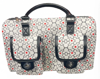 Disney Parks Mickey Mouse Icon White Travel Bag New With Tag