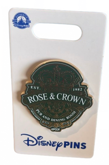 Disney Parks Epcot United Kingdom Rose & Crown Pub and Dining Pin New with Card