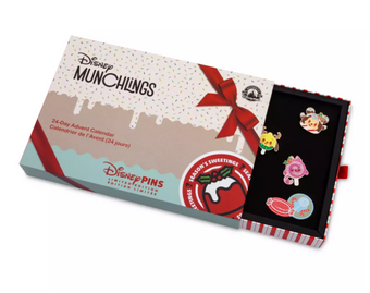 Disney Munchlings 24-Day Advent Calendar Mystery Pin Set 2023 – Limited New