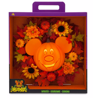 Disney Parks Halloween Mickey Mouse Wreath New With Tag