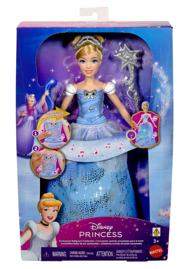 Disney Princess Enchanted Ballgown Cinderella Fashion Doll Toy New With Tag