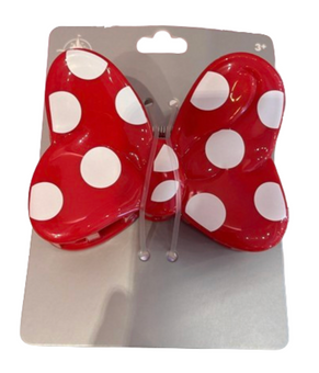 Disney Parks Hair Accessory Minnie Mouse Red White Bow Claw Clip New With Tag