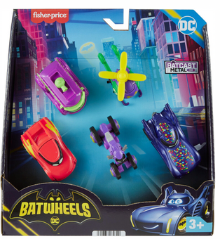 Disney Fisher-Price DC Batwheels Vehicle Multipack Batcast Diecast Cars Toy New