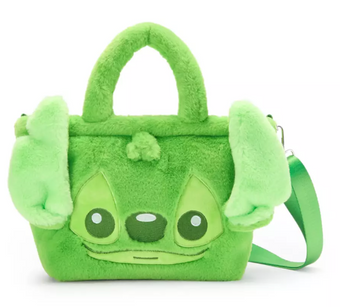 Disney Parks Stitch Plush Tote Bag – Lilo & Stitch Green New With Tag