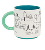 Hallmark Peanuts 75th Anniversary Snoopy Through the Decades Coffee Mug New