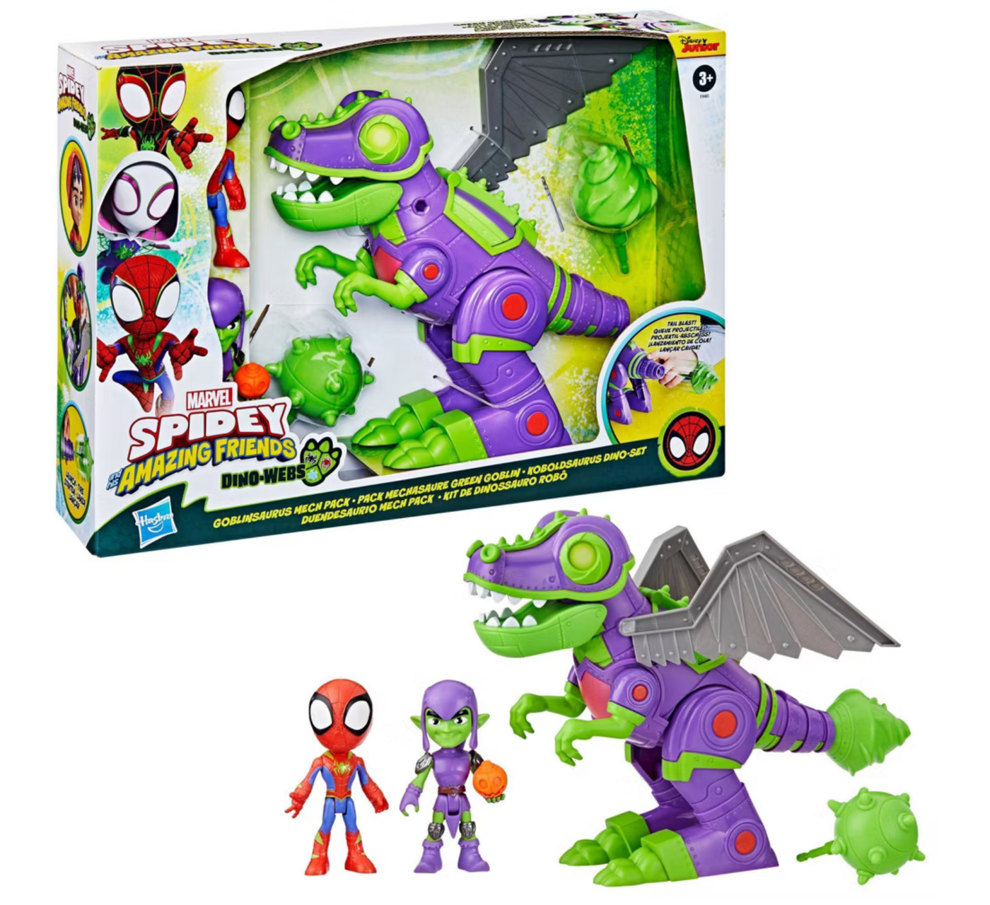 Disney Marvel Spidey His Amazing Friends Goblin Dino Mech