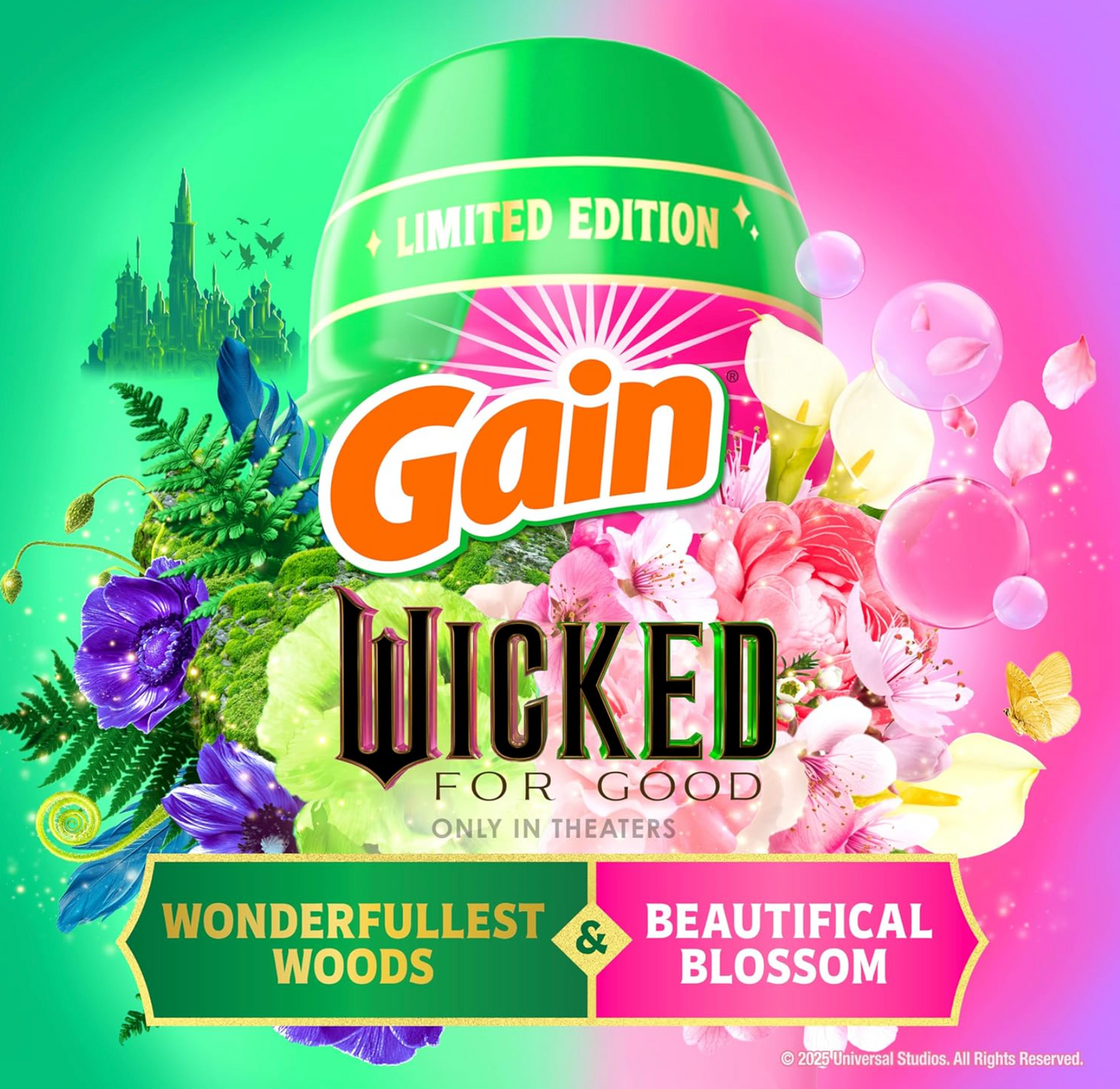 Gain In Wash Laundry Scent Booster Wicked For Good Limited Edition New