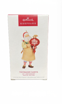 Hallmark 2024 Keepsake Toymaker Santa 25th Limited Christmas Ornament New w Box