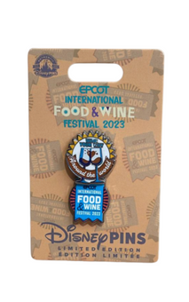 Disney Parks EPCOT Food & Wine Festival 2023 Wine Your Way Limited Pin New Card