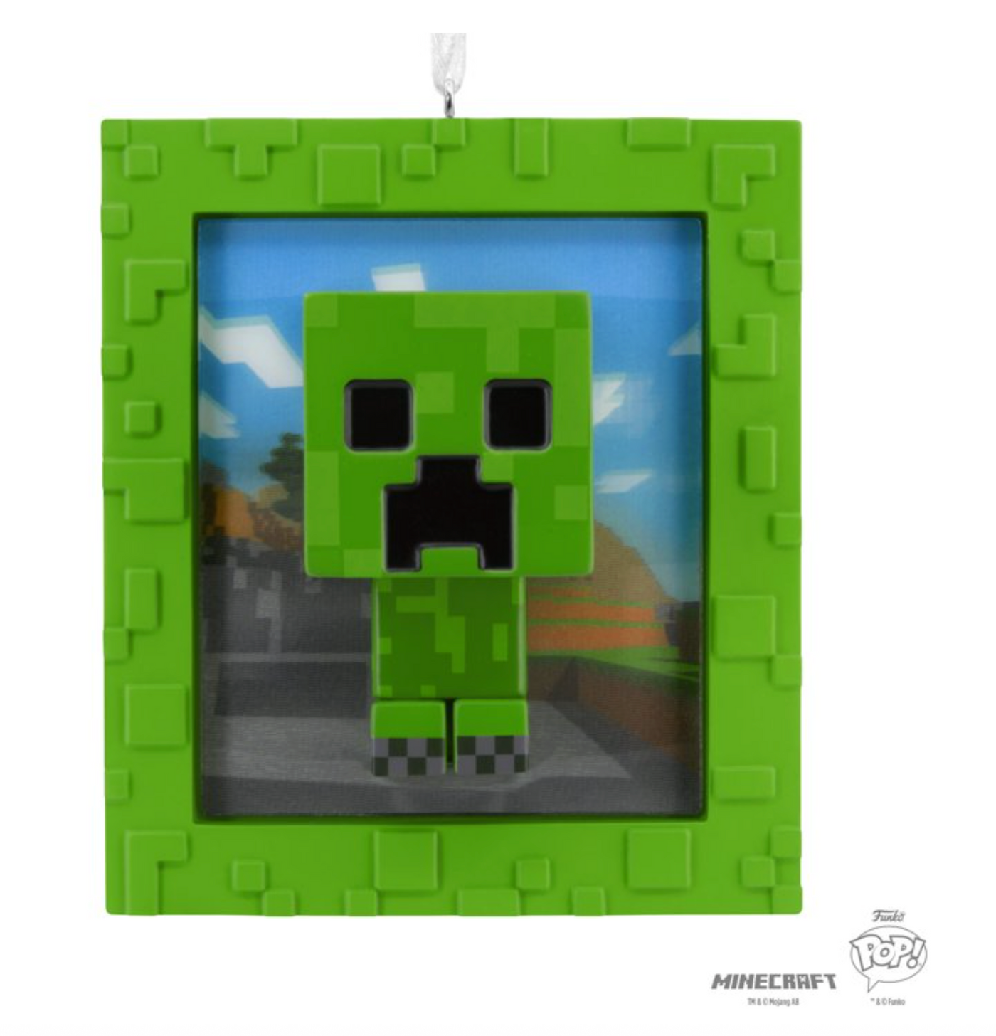 Hallmark Funko Minecraft Creeper Christmas Tree Ornament New