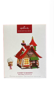 Hallmark 2025 Keepsake Candy's Bakery Christmas Ornament Set of 2 New with Box
