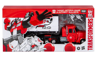 Transformers Target Optimus Prime and Autobot Bullseye Action Figure Set 2pk New