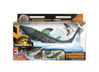 Jurassic World Remote Control Mosasaurus Encounter Water Dino Toy New W Box