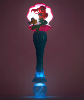 Disney Ariel and Flounder Light and Sound Bubble Wand The Little Mermaid New