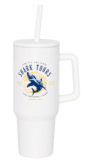 Universal Studios Jaws Shark Tours Tumbler New with Tag