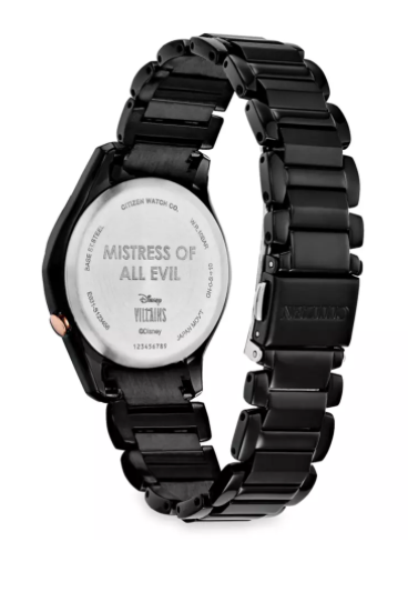 Disney Parks Maleficent Stainless Steel Eco-Drive Watch Citizen New with Box