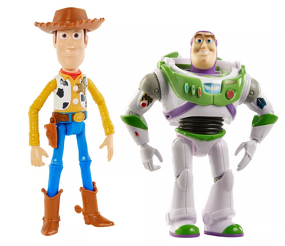 Disney 100 Retro Reimagined Holiday Toy Story Woody Buzz Action Figure Set New