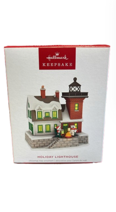 Hallmark 2025 Keepsake Holiday Lighthouse 2025 Christmas Ornament With Light New