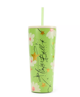 Disney Parks Tinker Bell 20 oz. Stainless Steel Tumbler Peter Pan New With Tag