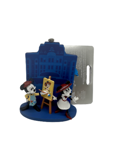 Disney Parks Riviera Resort Mickey Minnie Portrait Christmas Tree Ornament New