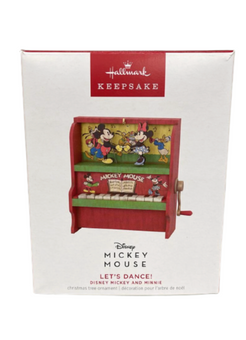 Hallmark 2023 Keepsake Disney Mickey Minnie Let's Dance! Christmas Ornament New