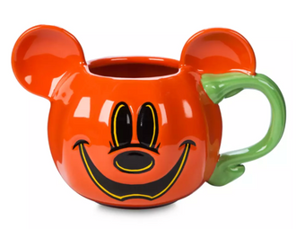 Disney Parks Halloween 2024 Mickey Mouse Jack-o'-Lantern Coffee Mug New W Tag