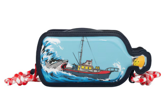 Universal Studios Jaws 50th Anniversary Nautical Bottle Crossbody Bag New W Tag