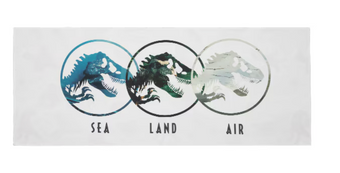Universal Studios Jurassic World Rebirth Sea Land Air Cooling Towel New With Tag