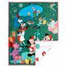 Disney Mickey and Friends Reversible Holiday Christmas Fleece Throw Blanket New