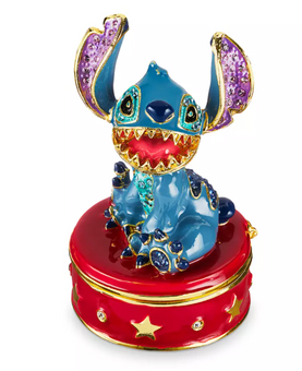 Disney Parks Stitch Trinket Box by Arribas Brothers New with Box