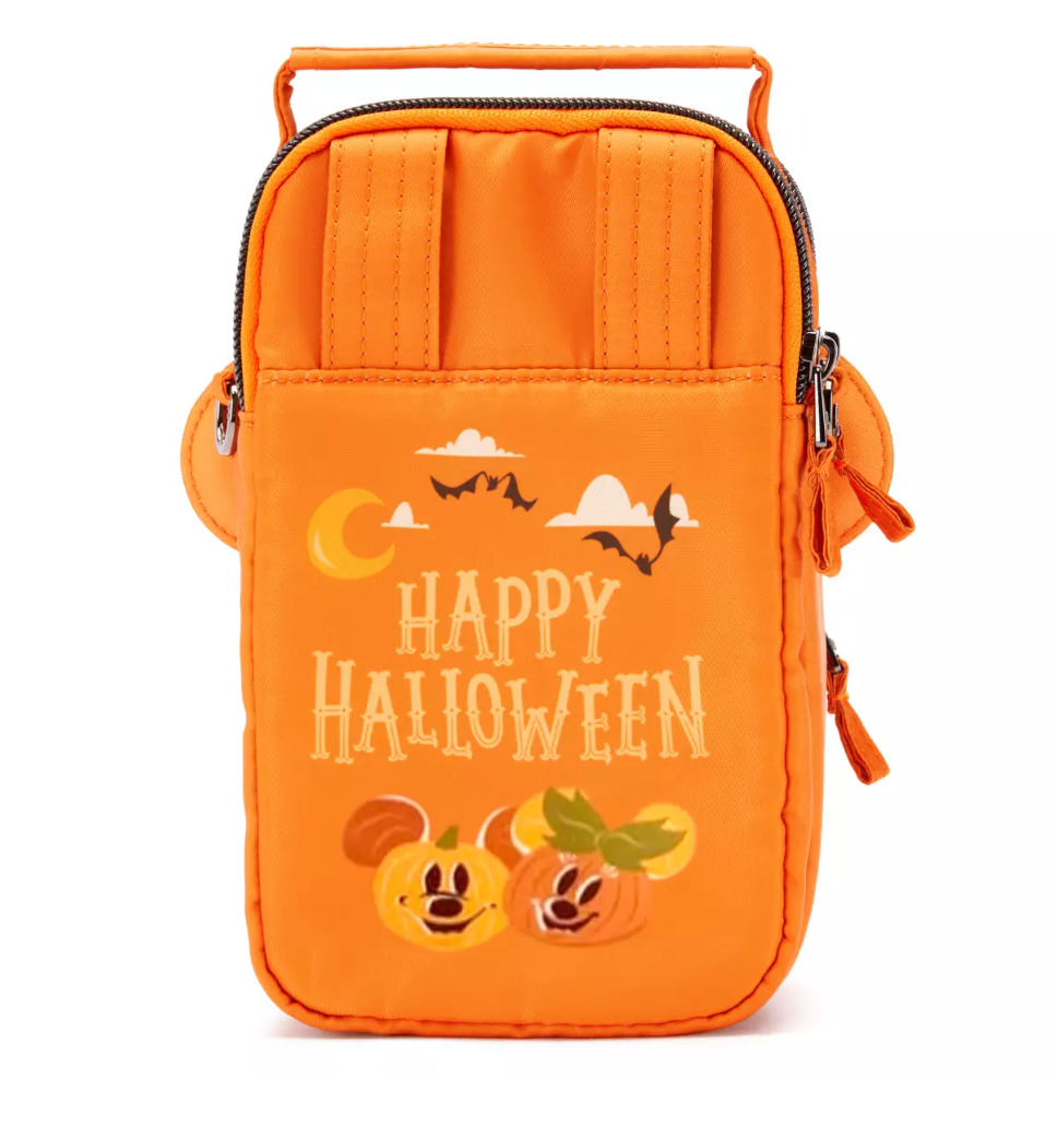 Disney Parks Halloween Mickey Pumpkin Jack-o'-Lantern Mini Crossbody Bag Lug New
