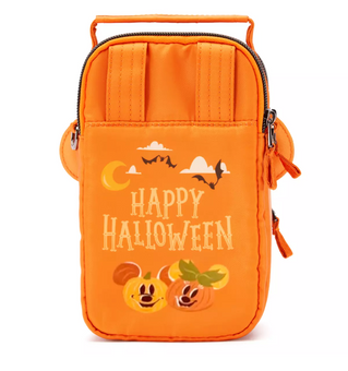 Disney Parks Halloween Mickey Pumpkin Jack-o'-Lantern Mini Crossbody Bag Lug New