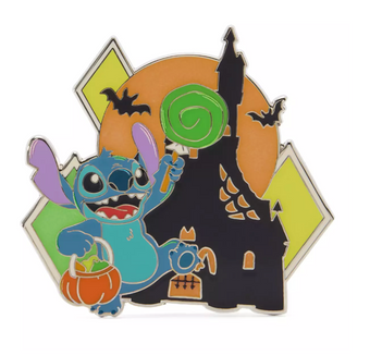 Disney Parks Halloween Stitch Happy Halloween Glows in the Dark Pin New w Card