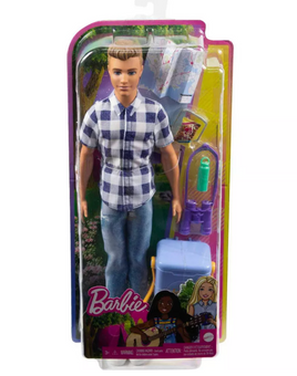 Barbie It Takes Two Ken Camping Doll Plaid Shirt Toy New with Box