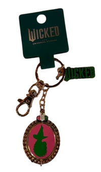 Universal Studios Wicked Elphaba Spinning Multi-Charm Keychain New With Card