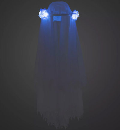 Disney Parks The Haunted Mansion Bride Veil LED Lights for Adults New with Box