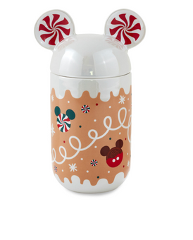Hallmark Disney Gingerbread Mickey Icon Holiday Coffee Mug with Sound New