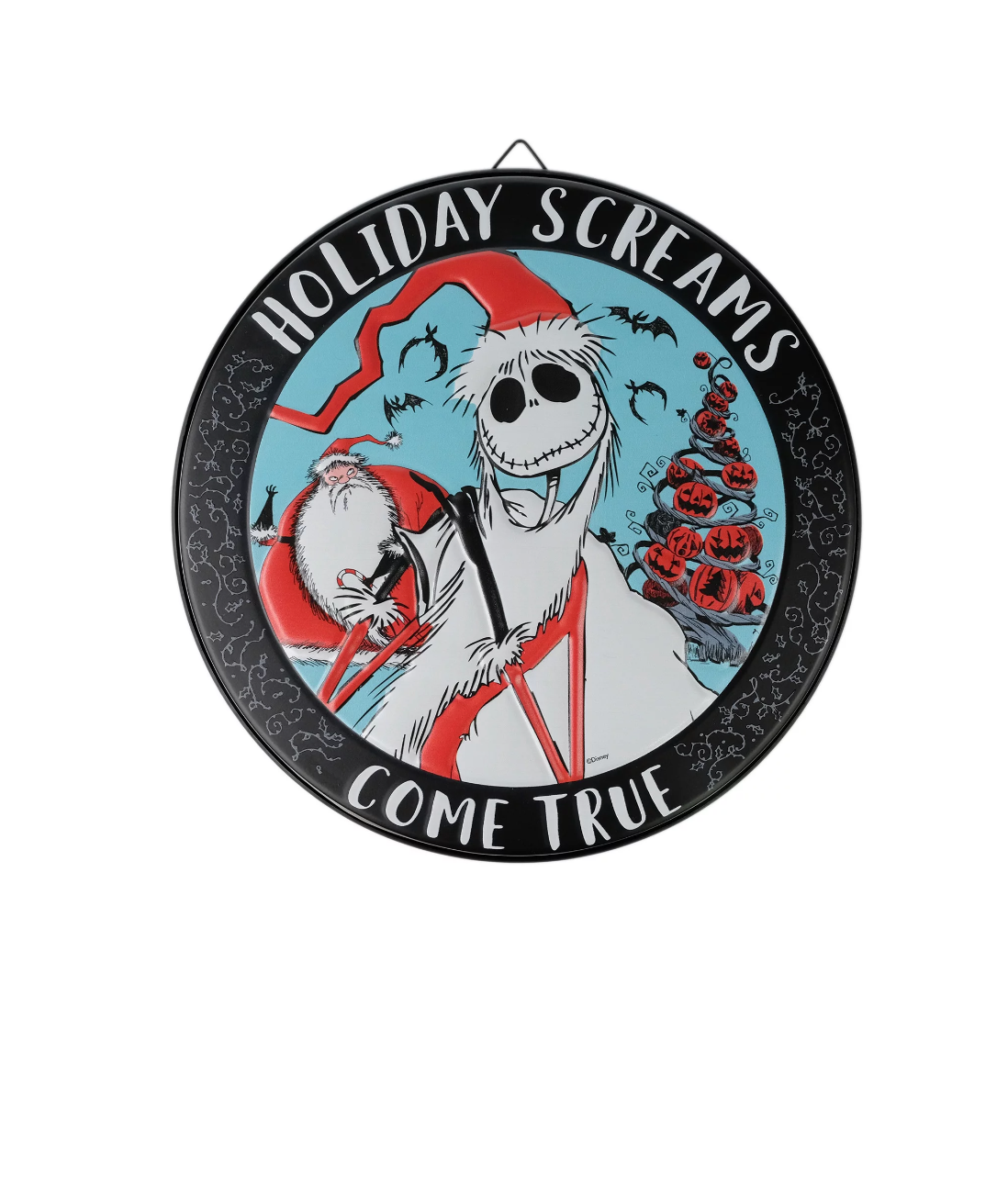 Disney The Nightmare Before Christmas Jack Holiday Screams Come True Metal Sign