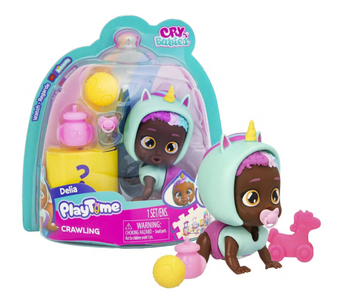 Cry Babies PlayTime Day Care Crawling Delia Figures 5+ Surprise Toy New with Tag