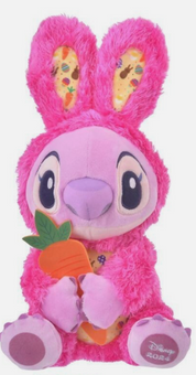 Disney Stitch That's So Stitch Angel Easter Bunny Carrot Plush Toy New with Tag