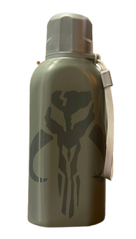 Disney Parks Star Wars Galaxy Edge Water Bottle Mandalorian Mythosaur Skull New