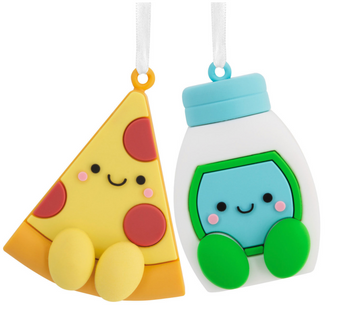 Hallmark Better Together Pizza and Ranch Magnetic Christmas Ornament New w Tag